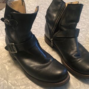 Frye motorcycle biker booties